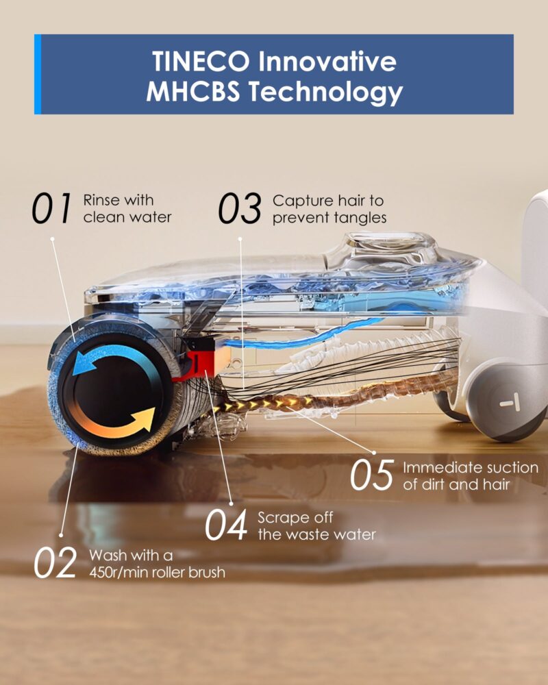 Tineco FLOOR ONE S6 Stretch Lite Wet Dry Vacuum Cleaner - Image 3