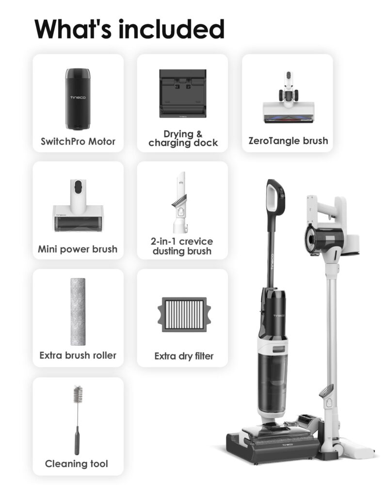 Tineco FLOOR ONE SWITCH S6 Stretch Wet Dry Vacuum Cleaner - Image 10